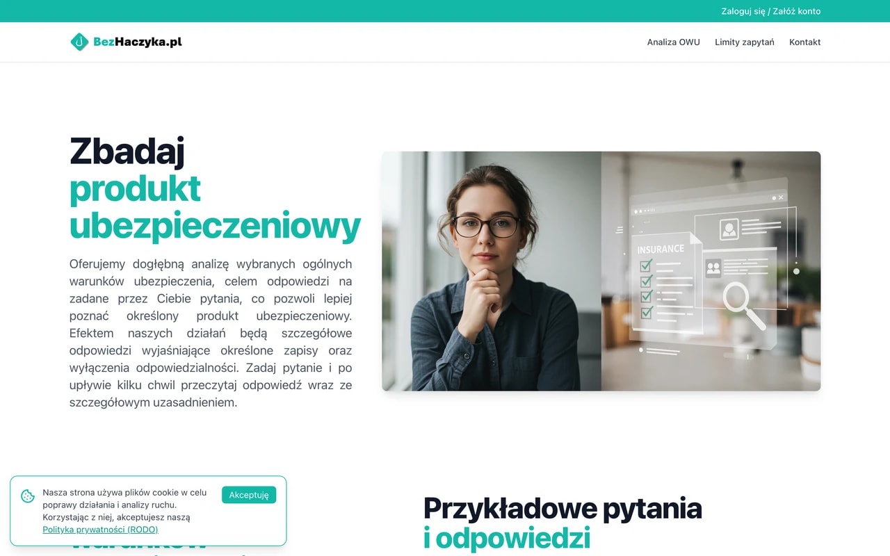 Global Intelligence Sp. z o.o. — BezHaczyka.pl — AI-platforma analizy ogólnych warunków ubezpieczenia